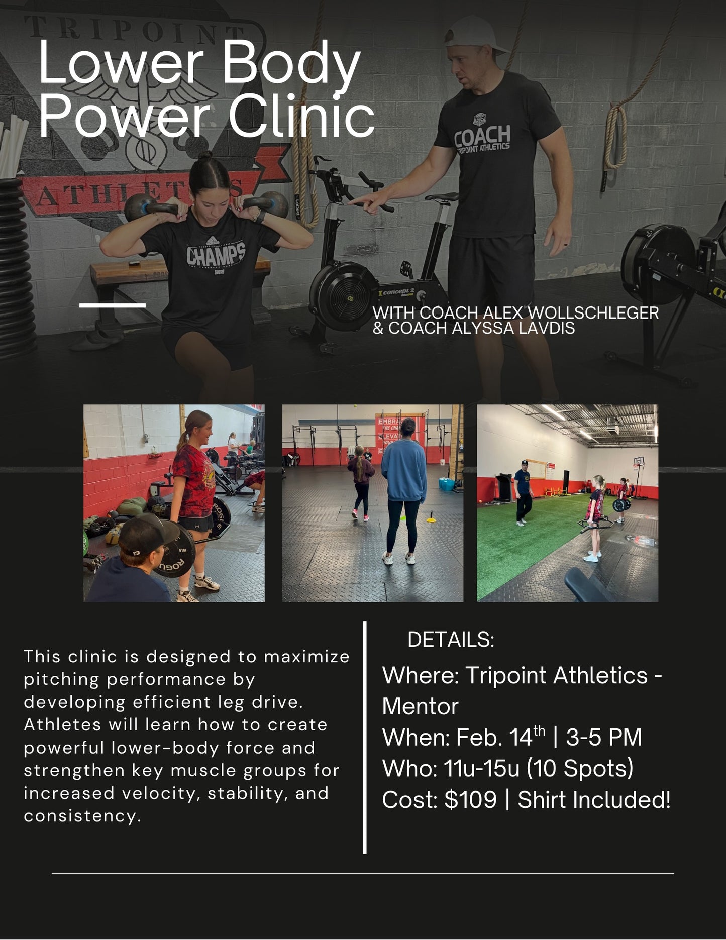 Softball Leg Drive Clinic