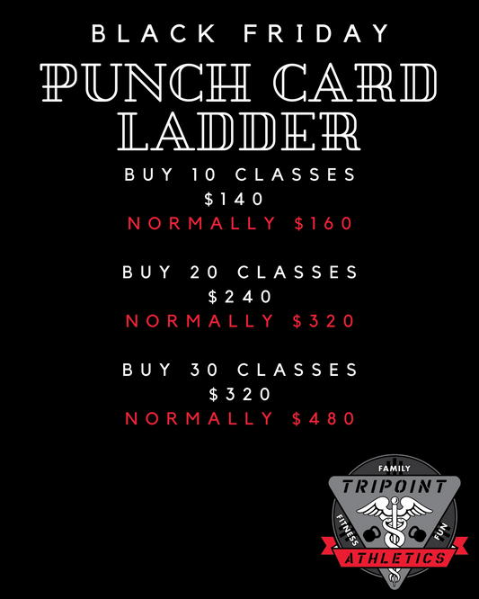 Black Friday: Punch Card Special 10 classes for $140