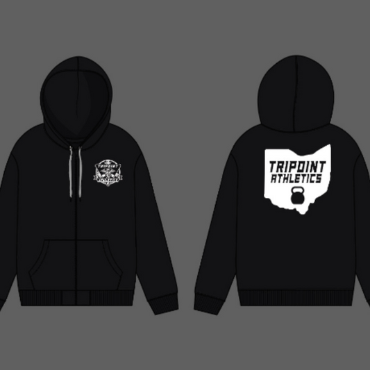 Black basic regular hoodie