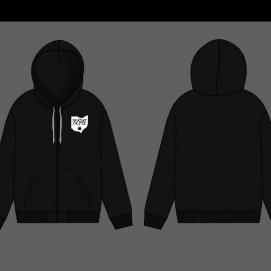 Black Zip up hoodie