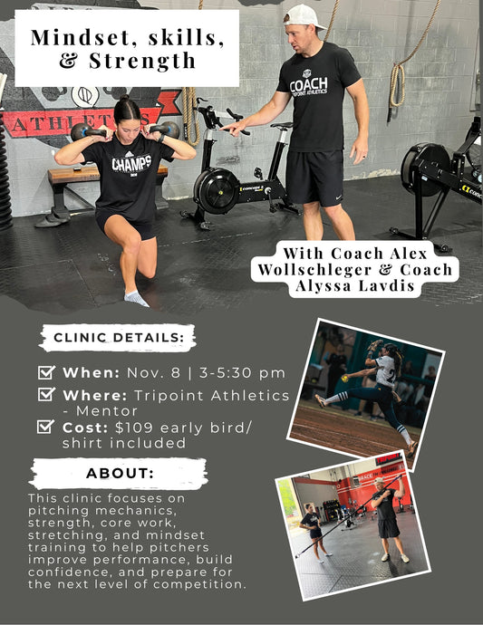 Mindset, Skills, and Strength Softball Clinic early bird